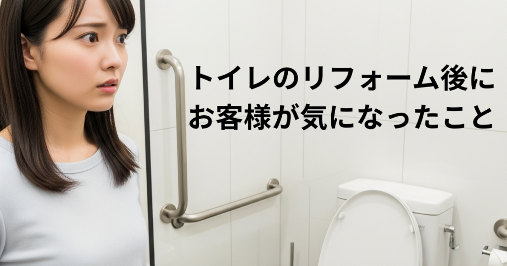 トイレのリフォーム後にお客様が気になったこと