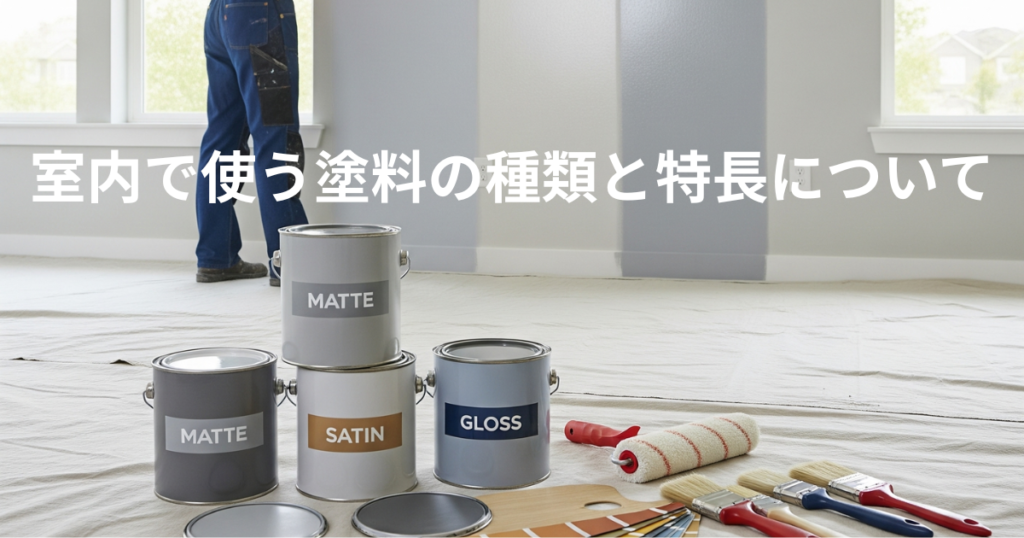 室内で使う塗料の種類と特長について
