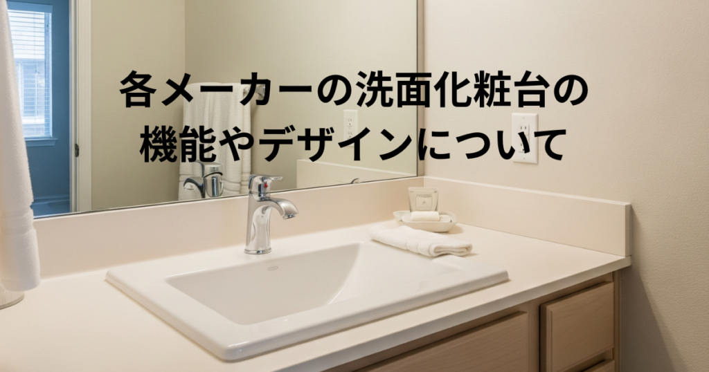 各メーカーの洗面化粧台の機能やデザインについて