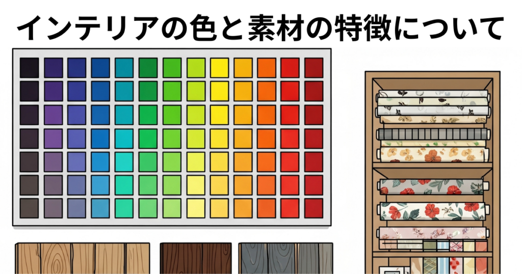 インテリアの色と素材の特徴について