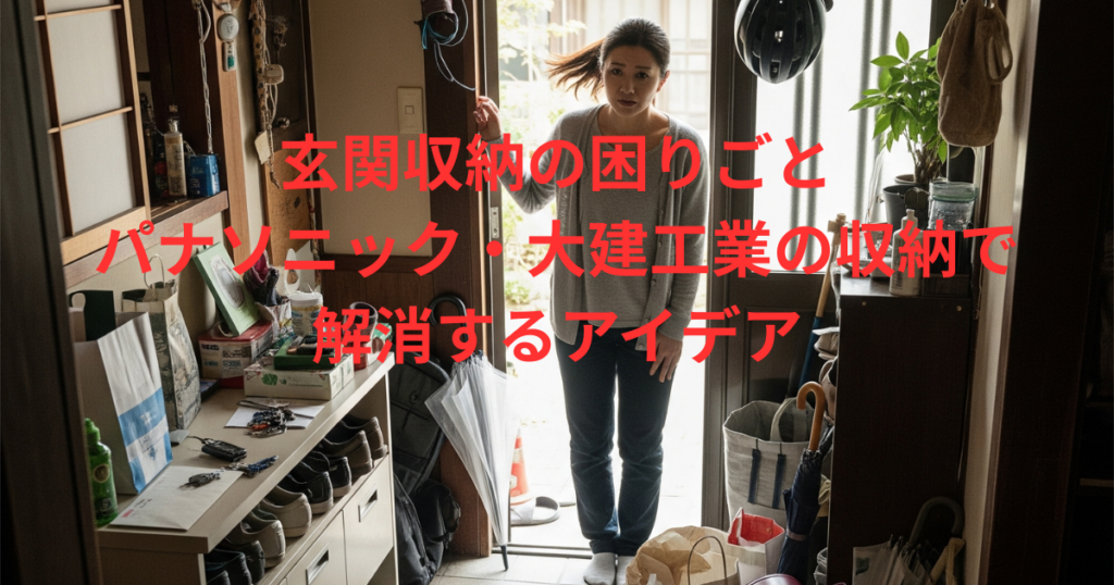 玄関収納の困り事、パナソニック・大建工業の収納で解消するアイデア