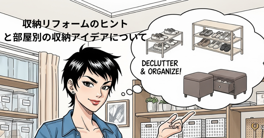 収納リフォームのヒントと部屋別の収納アイデア