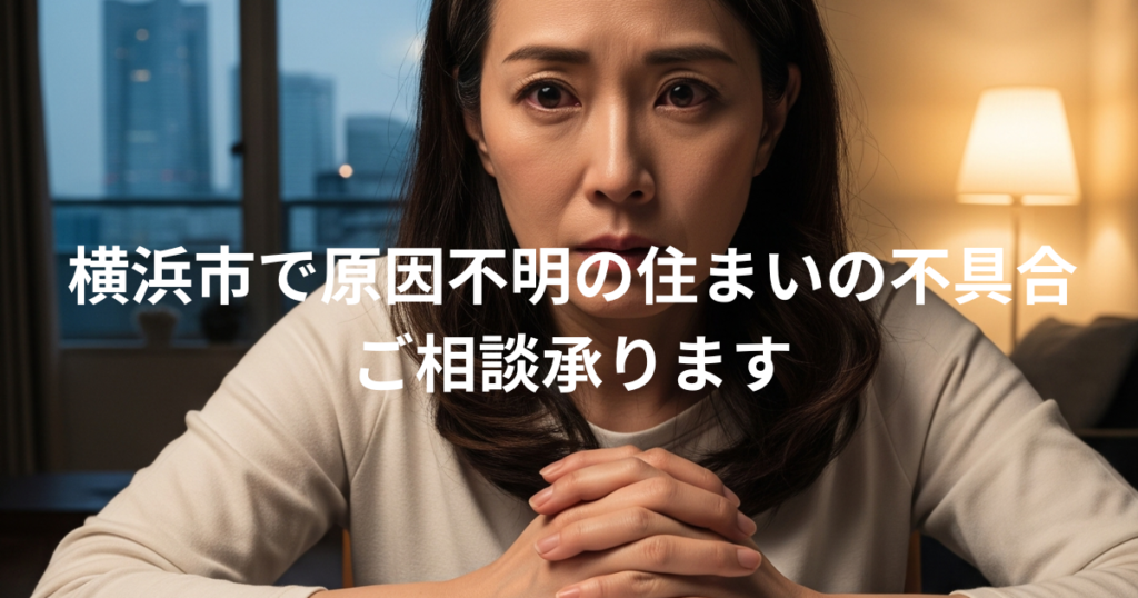横浜市で住まいの不具合の再発のご相談承ります。