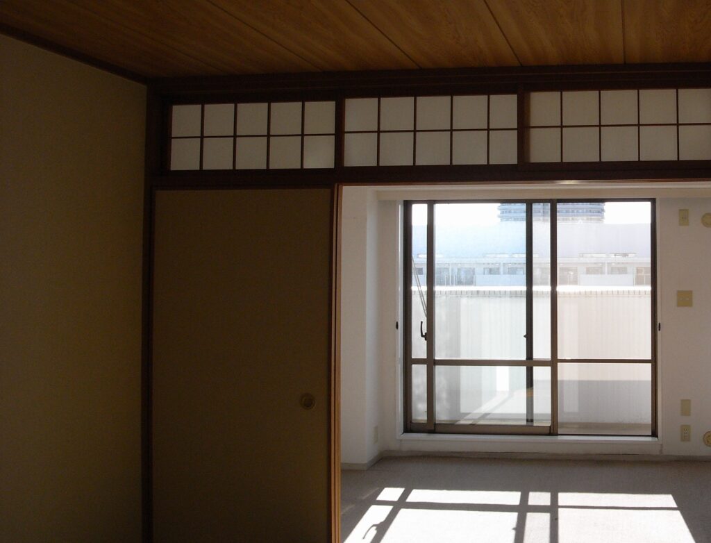 新しい和室を作る前の施工前写真。