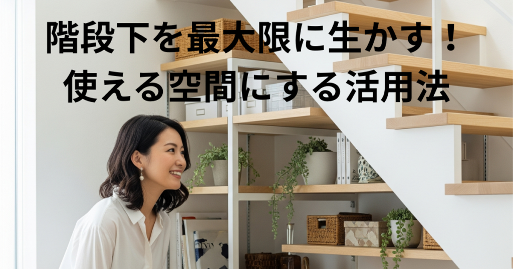 階段下を最大限に活かす！「使える」空間にする活用方法