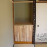 床の間部分に、仏壇置き場兼収納を作成しました。横浜市鶴見区