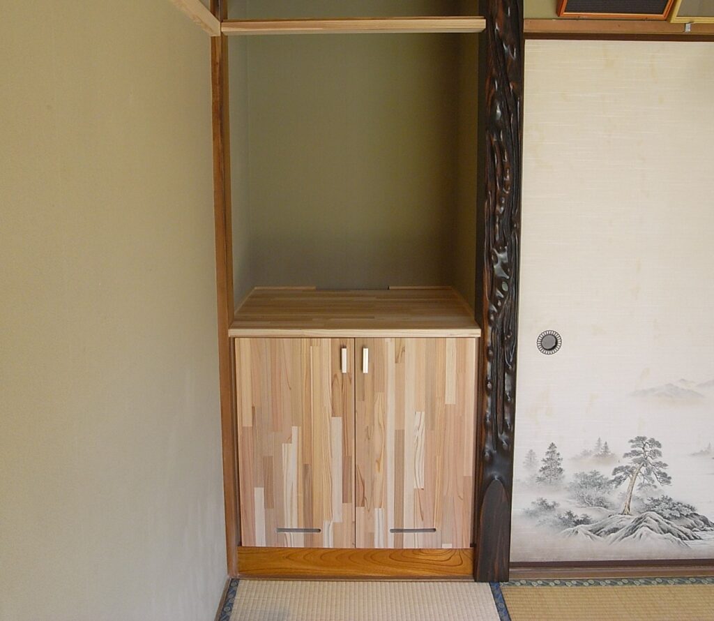 床の間に収納を作成しました。｜横浜市鶴見区