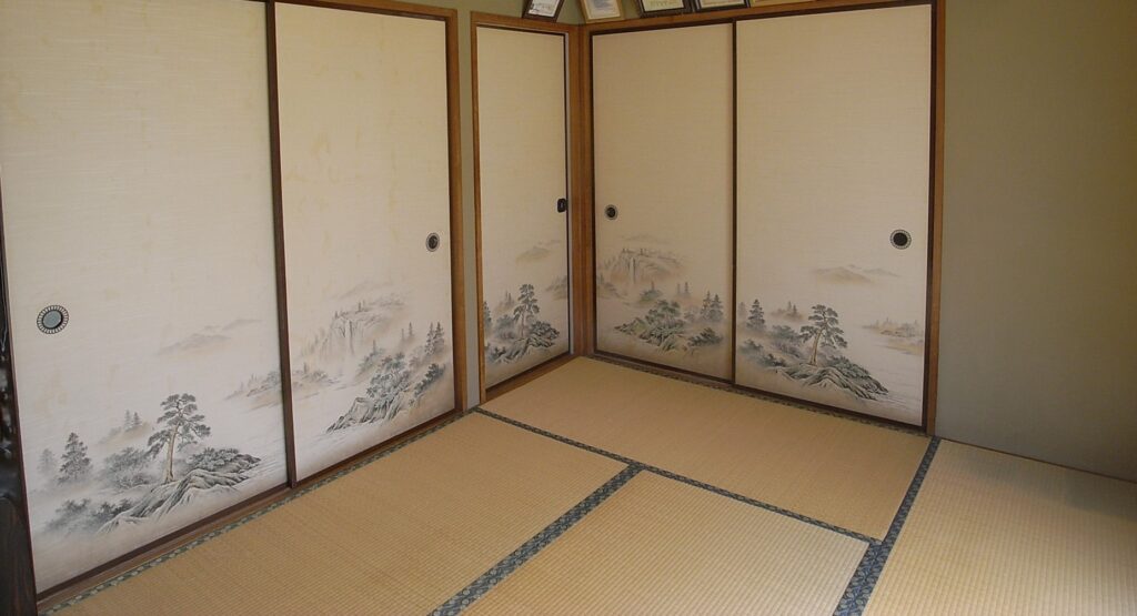 畳下の床の張替え工事が完了して、畳を戻しました。横浜市鶴見区