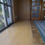 横浜市神奈川区で弱っていた床を一列張り替えました。