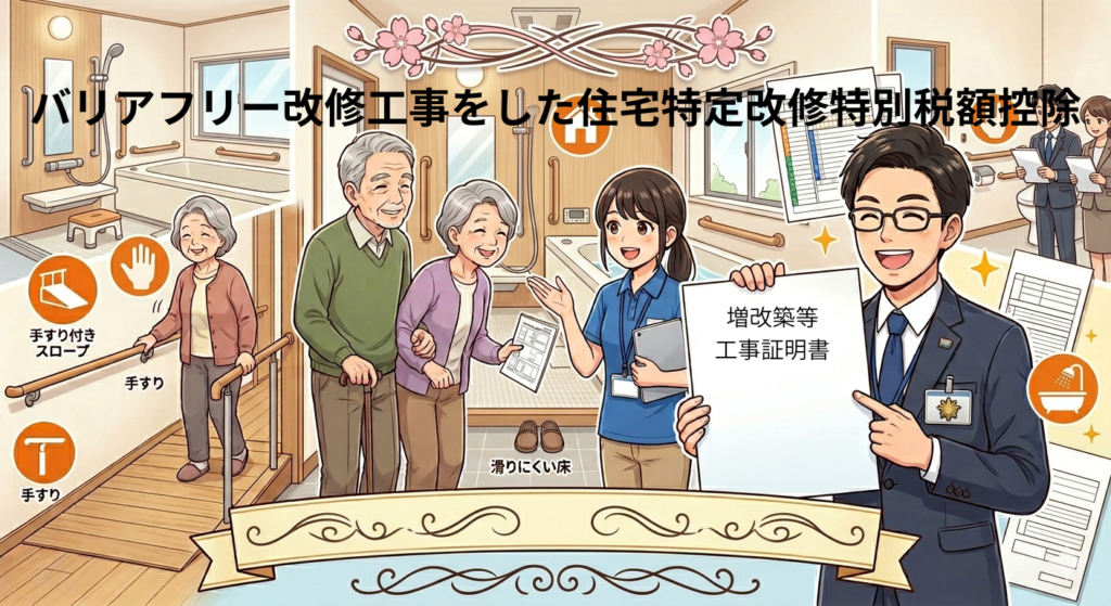 バリアフリー改修工事をした住宅特定改修特別税額控除について