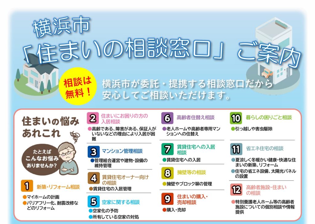 住まいに関する横浜市の相談窓口