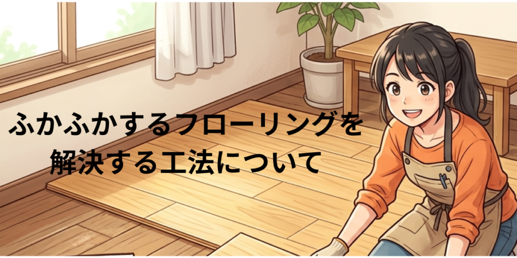 ふかふかするフローリングを 解決する工法について