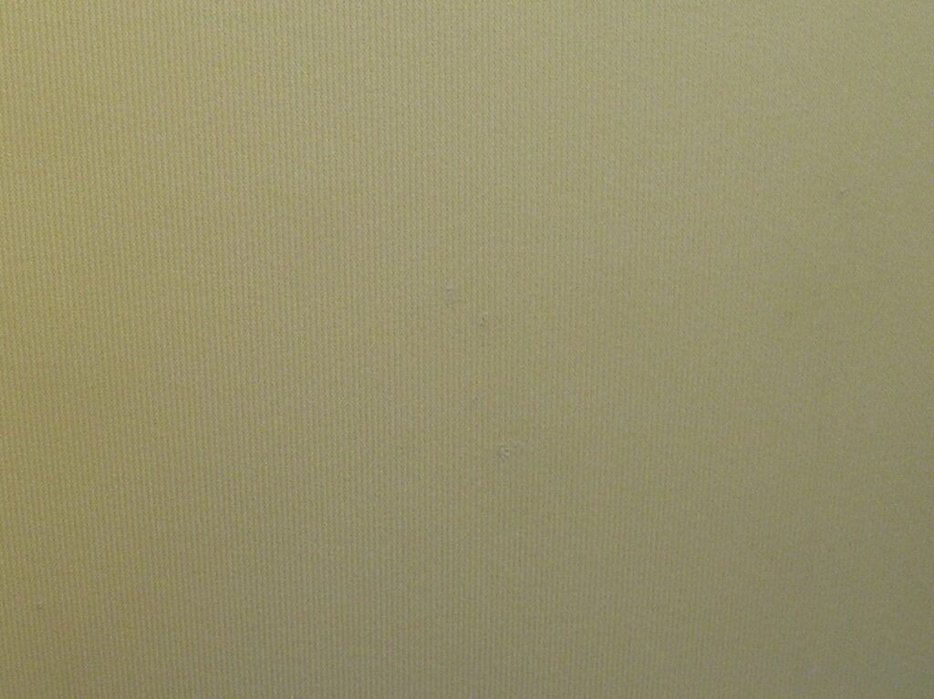 クロスのピンによってできた穴を内装用のコーキングで補修しました。（２回目）